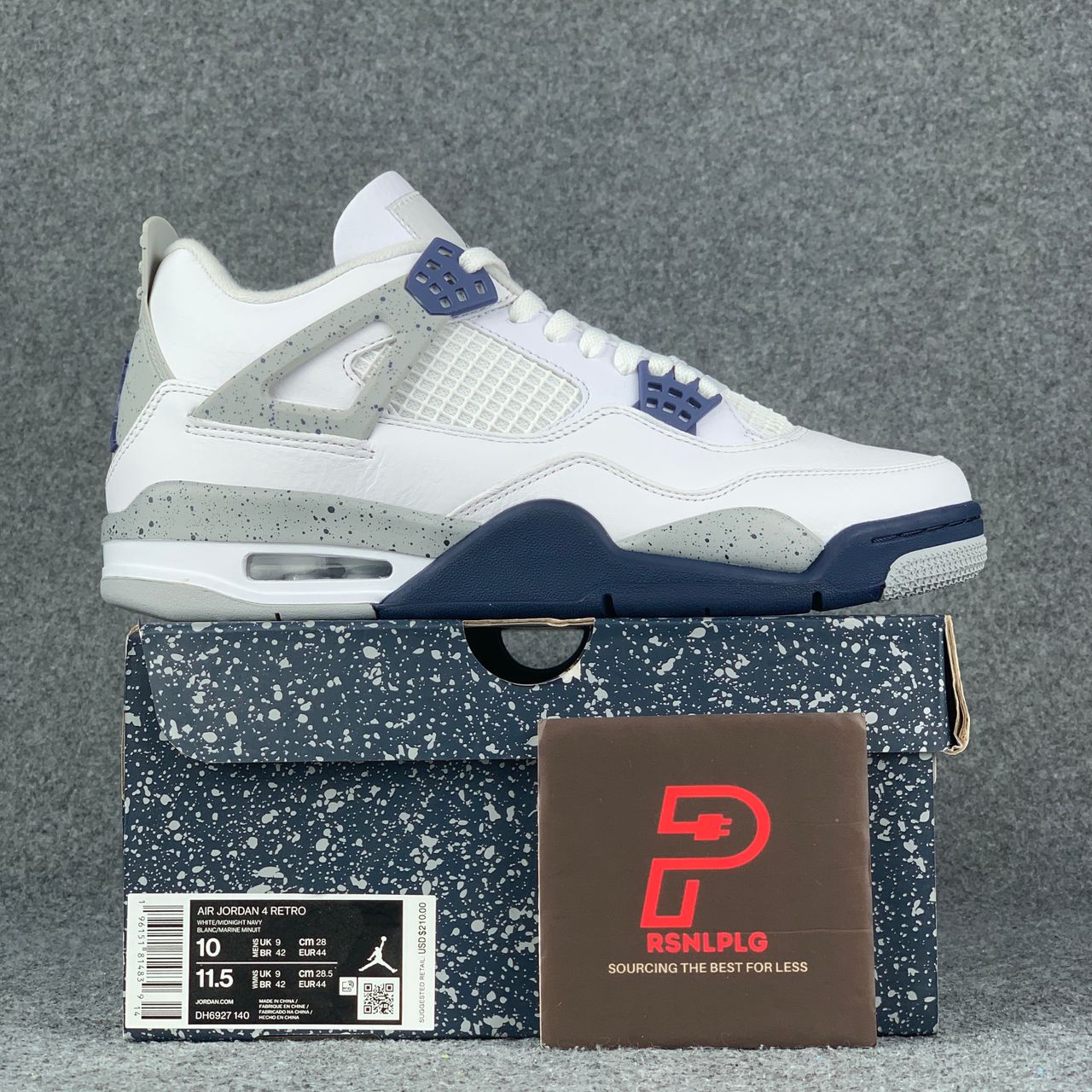 Air Jordan 4 Retro 'Midnight Navy' – Classic OG Colorway Sneakers