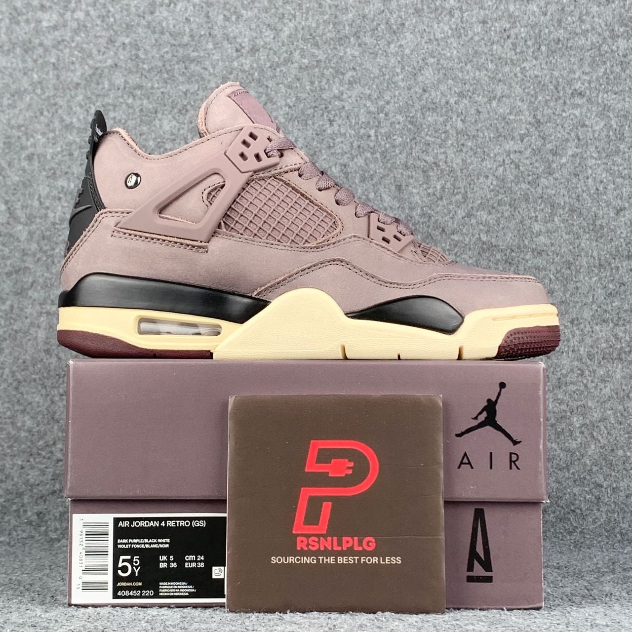 A Ma Maniére x Air Jordan 4 Retro 'Violet Ore' Sneakers