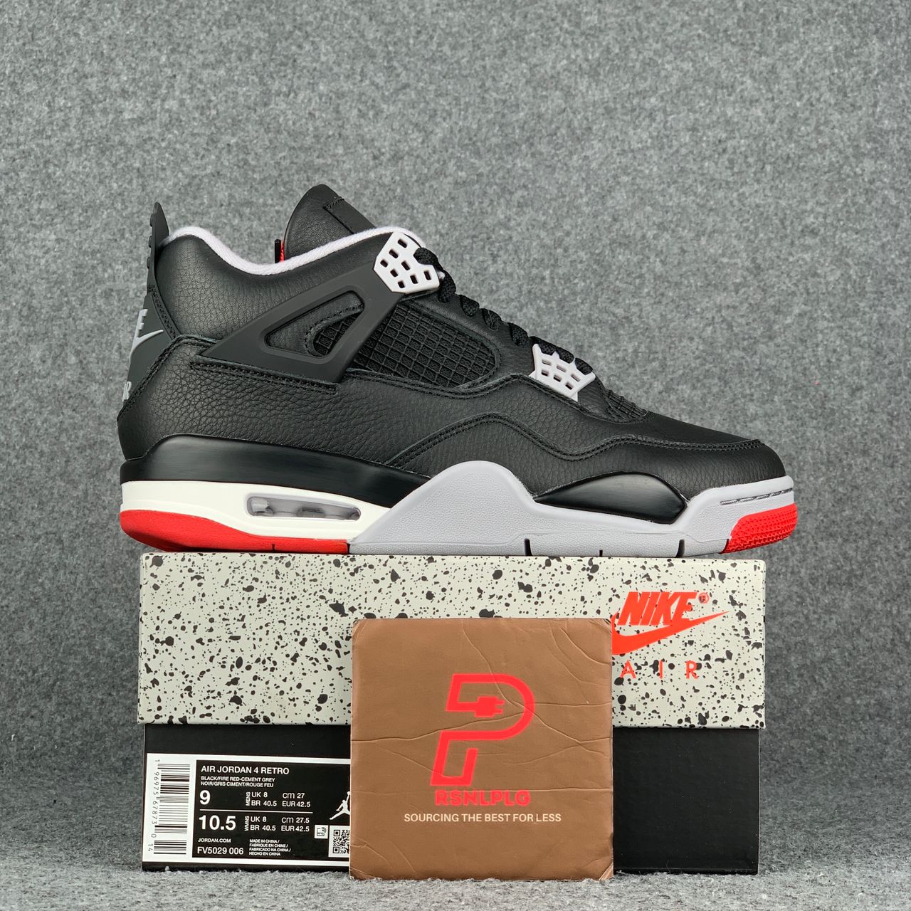 Air Jordan 4 Retro 'Bred Reimagined' Sneakers